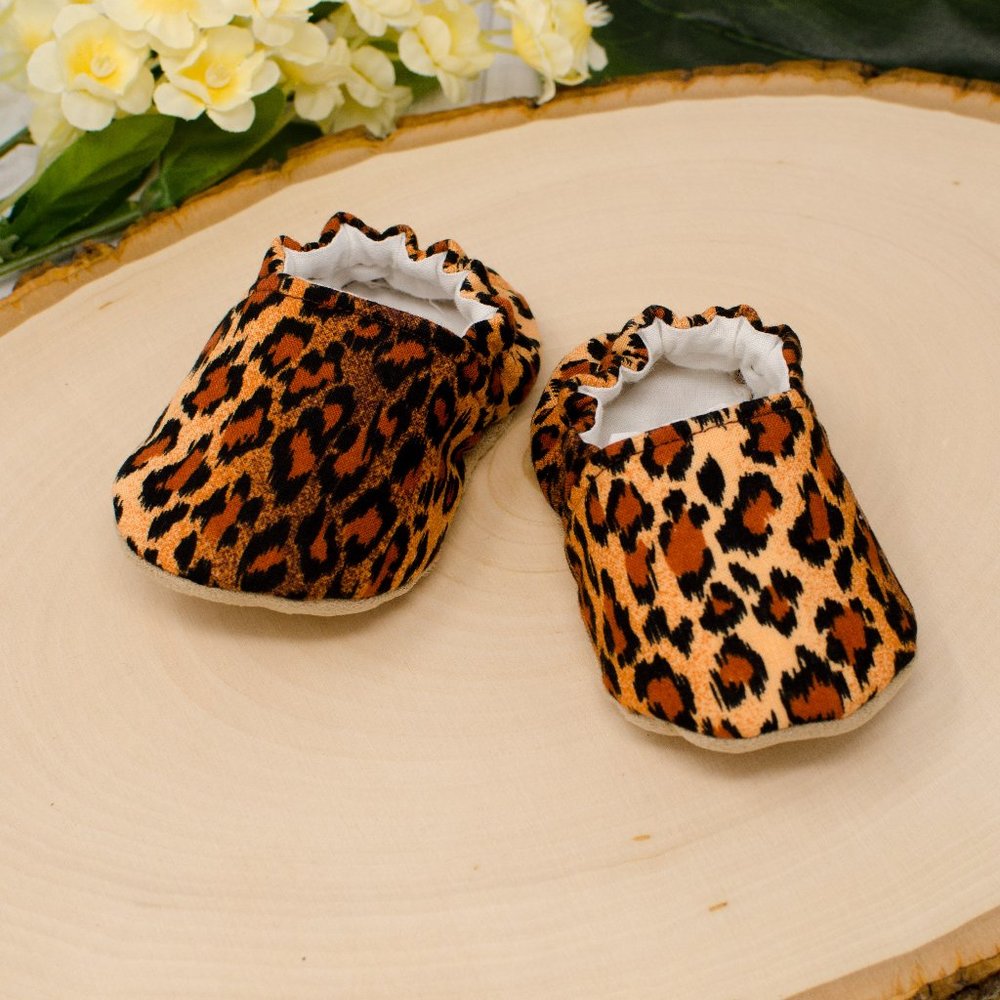 Cheetah Soft Sole Baby Shoes